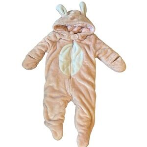 Little Wonders Bunny Pram Snowsuit,  Hooded, Pink Bunting, 9-12 M​